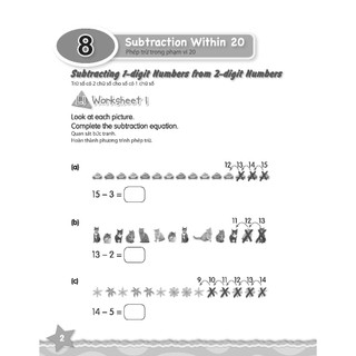 Sách - Dtpbooks - i-Learn Smart Maths Grade 1 Workbook Part 2 ( ENG-VN)