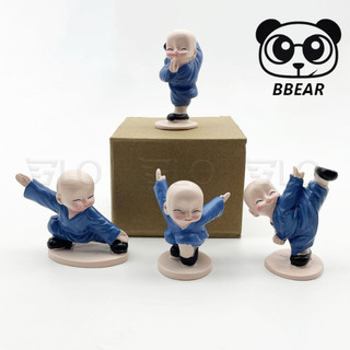 Combo 4 tượng chú tiểu đánh võ, thiếu lâm tự múa võ la hán quyền