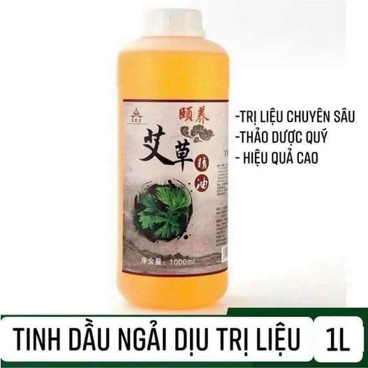 1 lít dầu massage body gừng nóng và ngải cứu siêu nóng chuyên dùng cho spa