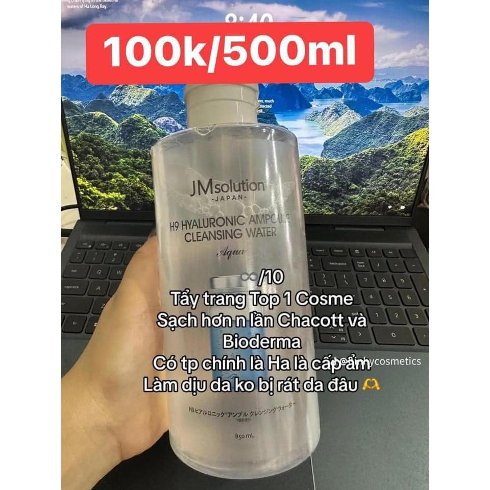 Tẩy trang cho mọi loại da JM Solution 500ml