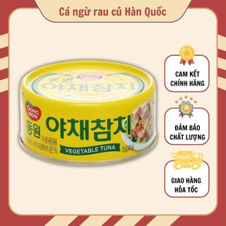 Cá ngừ rau củ đóng hộp hàn quốc 100g, 150g