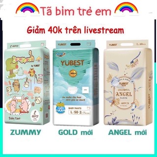 (HCM) Tã/ Bỉm Dán Quần Yubest Angel/ Gold/  HAPPY SPONGE size S90,M84,L78,XL72,XXL66