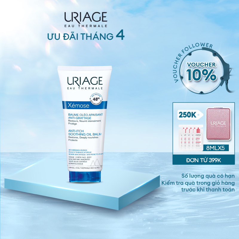 Dầu sáp dưỡng ẩm cho da khô, chàm URIAGE XÉMOSE BAUME OLEO-APAIS ANTIGR 200ml