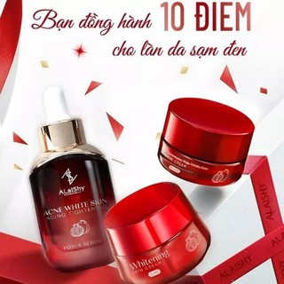 Combo kem ngày + kem đêm + serum lựu đỏ alaishy