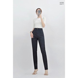 C4725 - Quần jean skinny Xuất ống đứng trơn