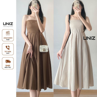 ( Ảnh thật ) Đầm cúp ngực chun sau sang chảnh uniz - Vaycupnguc004122