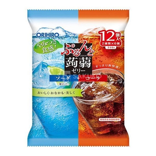 Thạch Orihiro 240g - coca cola, soda (Nhật )