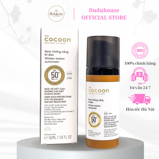 Kem Chống Nắng Bí Đao Cocoon Quang Phổ Rộng The Cocoon The Winter Melon Sunscreen 50ml Duduhouse