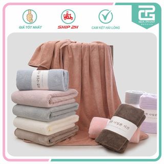 Khăn Tắm Xuất Hàn Quốc Cao Cấp Loại size lớn 70x140cm - Siêu mềm mịn, siêu bền