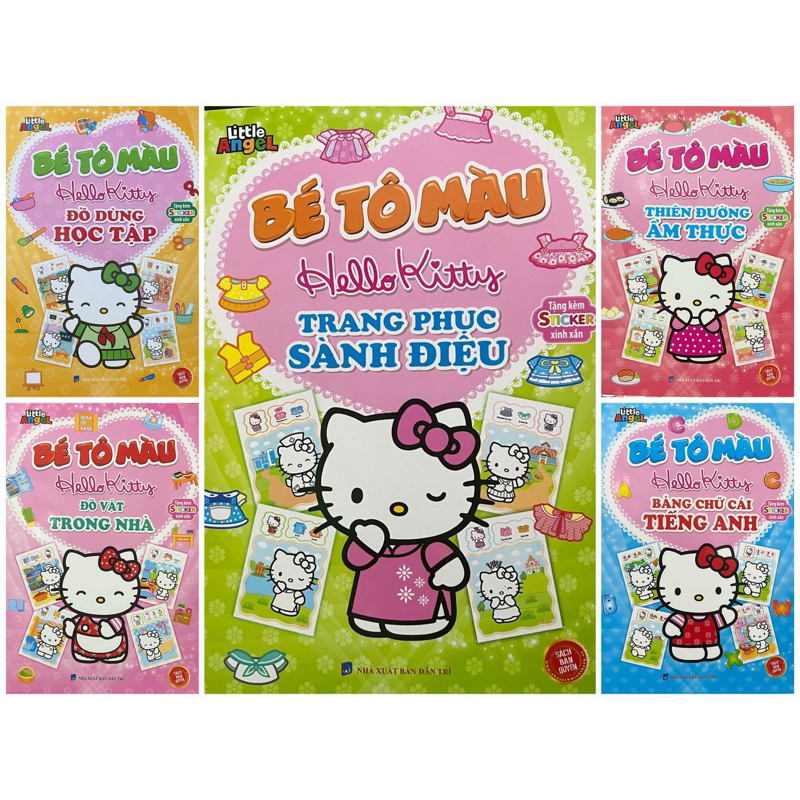 Sách - (Trọn Bộ ) Bé Tô Mầu Hello Kitty