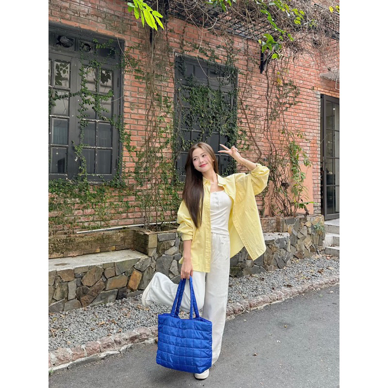 (ẢNH THẬT) Áo sơ mi thô form rộng 1 túi Hàn Quốc color block | BigBuy360 - bigbuy360.vn