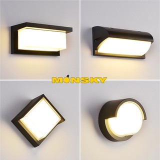 Đèn gắn tường MONSKY SANA chống nước hình cá heo chao mika tinh hiện đại kèm LED (dgt005)