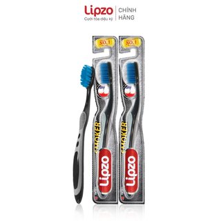  Bàn Chải Đánh Răng Lipzo Smoker Cho Nam Men Răng Yếu, Ố Vàng Công Nghệ Lông Chỉ Tơ Nha Khoa Kháng Khuẩn