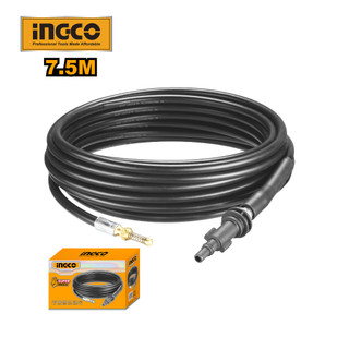 Cuộn dây thông tắc cống, thông tắc đường ống nước thải bằng áp lực nước AHPH7511 dây dài 7.5m nối với máy rửa xe Ingco