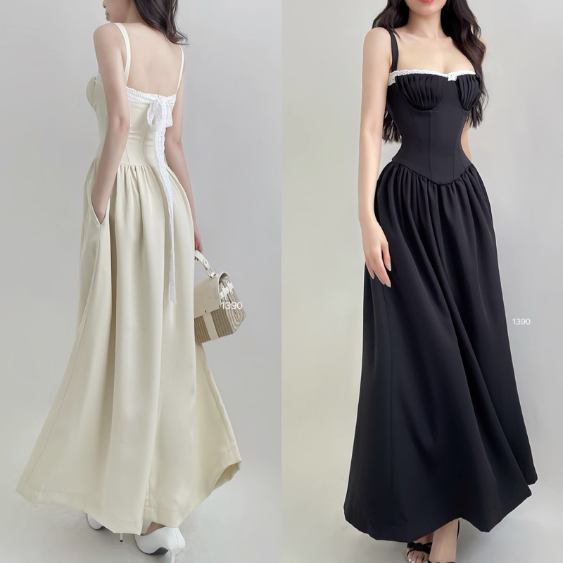 [HÀNG SẴN] Đầm maxi cúp ngực