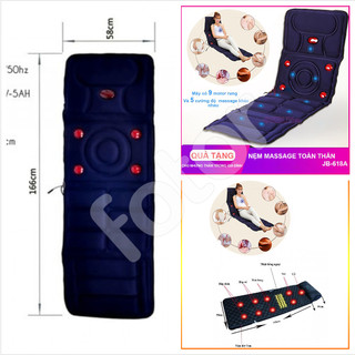 [FREESHIP] NỆM MASSAGE TOÀN THÂN 2 MATS-IN-1 REVERSIBLE QC-808 (Hộp Xanh) CAO CẤP