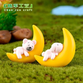 Mô Hình Chó Con Dễ Thương, mô hình trang trí tiểu cảnh, sen đá, terrarium