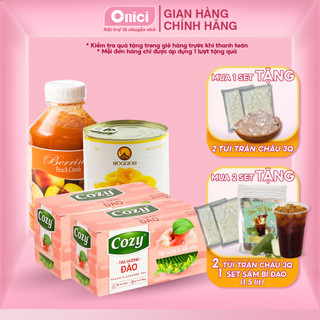 SET NGUYÊN LIỆU TRÀ ĐÀO KINH DOANH THÀNH PHẨM 6065 LY