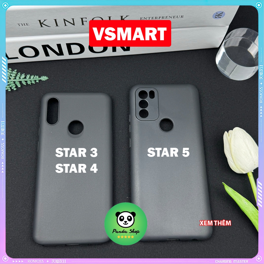 Ốp Lưng Dẻo Đen Vsmart Star 3 / 4 / 5 Vỏ điện thoại bảo vệ máy toàn diện