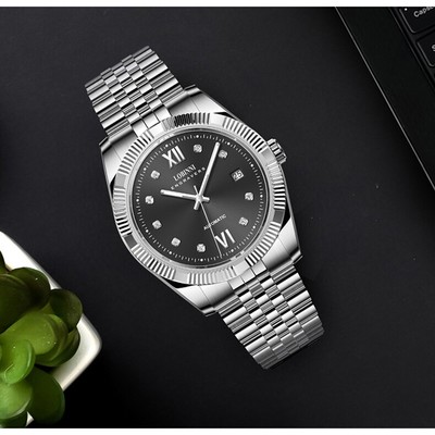 Đồng hồ nam chính hãng Lobinni  LB19019G-T2,Kính Sapphire,chống nước 50M,BH 24 tháng,máy cơ(Automatic),dây kim loại