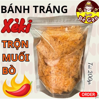   BEEF SALT  Bánh Tráng Trộn KÈXI MUỐI BÒ TÚI 200gr và 50Gr BEGAO 