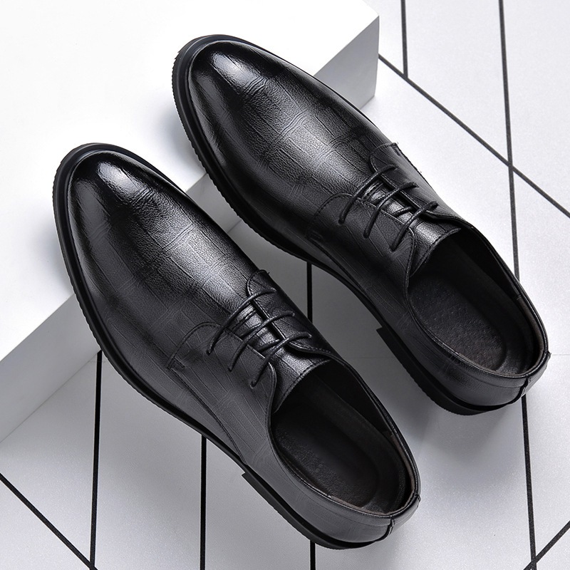 Giày tây nam công sở hàng Quảng Châu da bò cao cấp G01