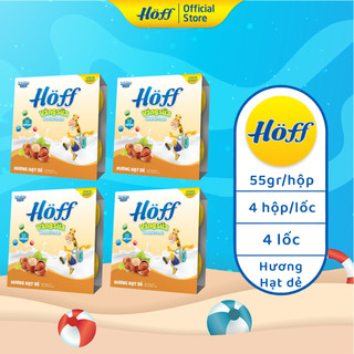 Váng Sữa vị HẠT DẺ Hoff cho bé từ 6 tháng tuổi, giàu protein và canxi, tăng cường hệ miễn dịch - 4 LỐC