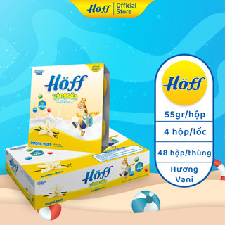 Váng Sữa vị VANI Hoff cho bé từ 6 tháng tuổi, giàu protein và canxi, tăng cường hệ miễn dịch - 1 THÙNG (12 Lốc/48 hộp)