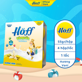 Váng Sữa vị VANI Hoff cho bé từ 6 tháng tuổi, giàu protein và canxi, tăng cường hệ miễn dịch- 1 LỐC (4 hộp x 55g)