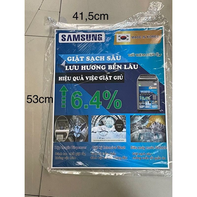 tem dán máy giặt Samsung