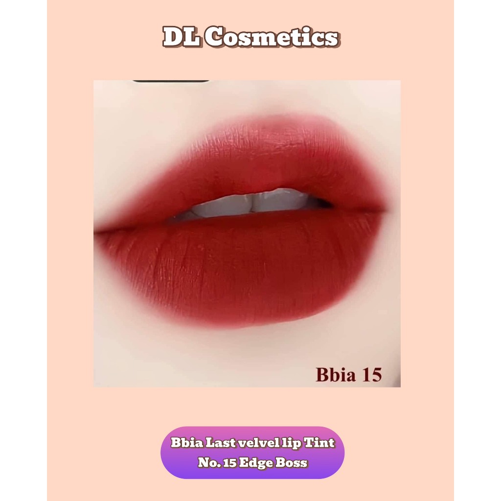Son kem Bbia Last Velvet Lip Tint Full màu 15, 20, 23, 24, 45, 46