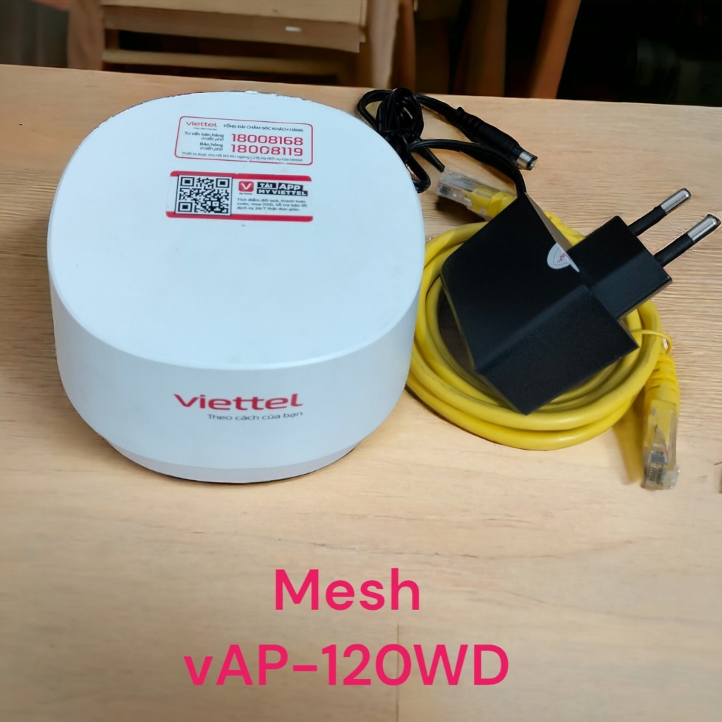 Mesh Viettel vAP-120WD (CŨ) wifi 2 băng tần [UNLOCK ] Sài đa mạng Fpt/Vnpt/Viettel