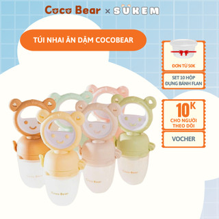 Túi Nhai Ăn Dặm Chống Hóc Cho Bé Cocobear Nhiều Màu Dễ Thương