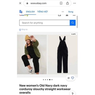 [Virusplussize] Sale outlet -Yếm nhung tăm old.navy bigsize
