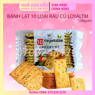 [288gam] Bánh qui lạt ăn kiêng 10 loại rau củ - ăn vặt healthy ngon bổ rẻ