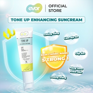 Kem Chống Nắng Dưỡng Da Nâng Tone 3IN1- Tone Up Enhancing Sun Cream 30ml | EVOR