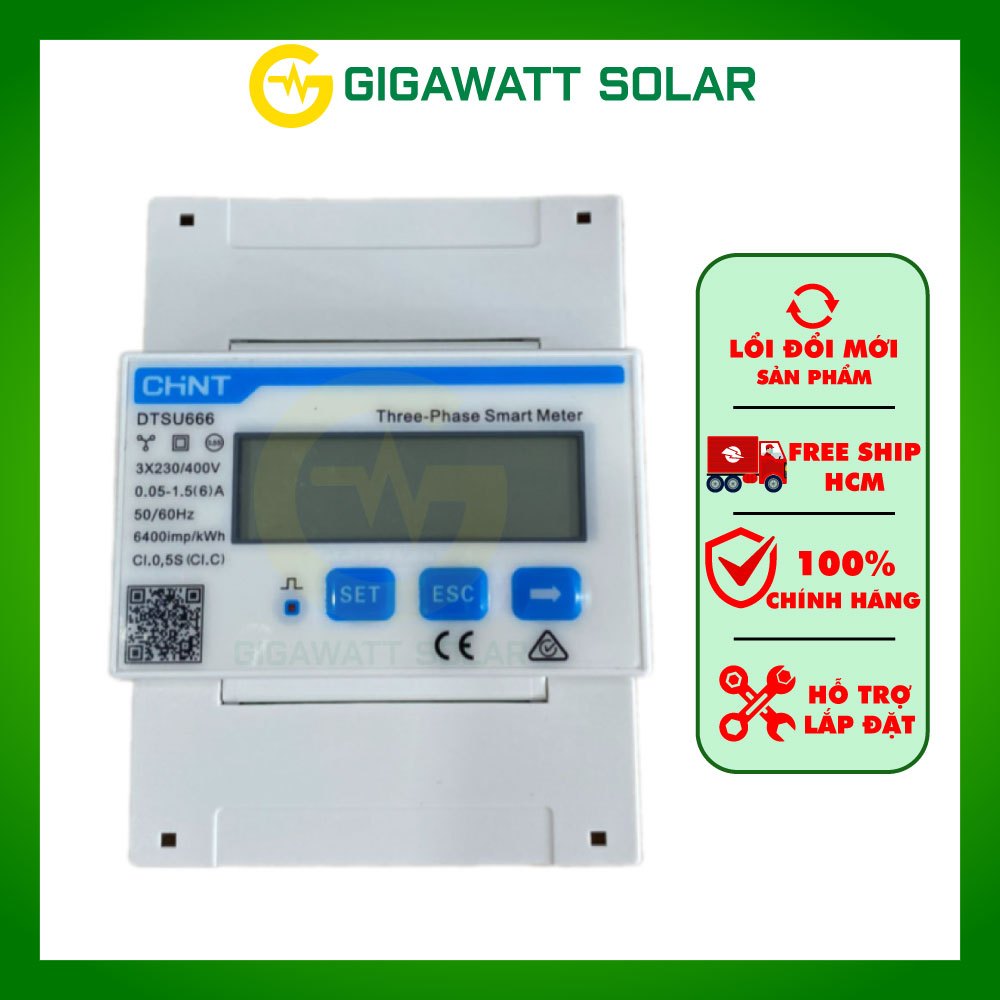 Đồng hồ thông minh 3 pha Smart Meter Chint DTSU-666