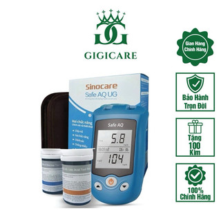 Máy Đo Tiểu Đường và Axit Uric ( bệnh GUT ) Chính hãng sinocare ( máy đo 2 trong 1 )