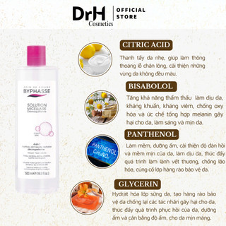 Nước Tẩy Trang Byphasse Solution Micellaire 100ml - 500ml