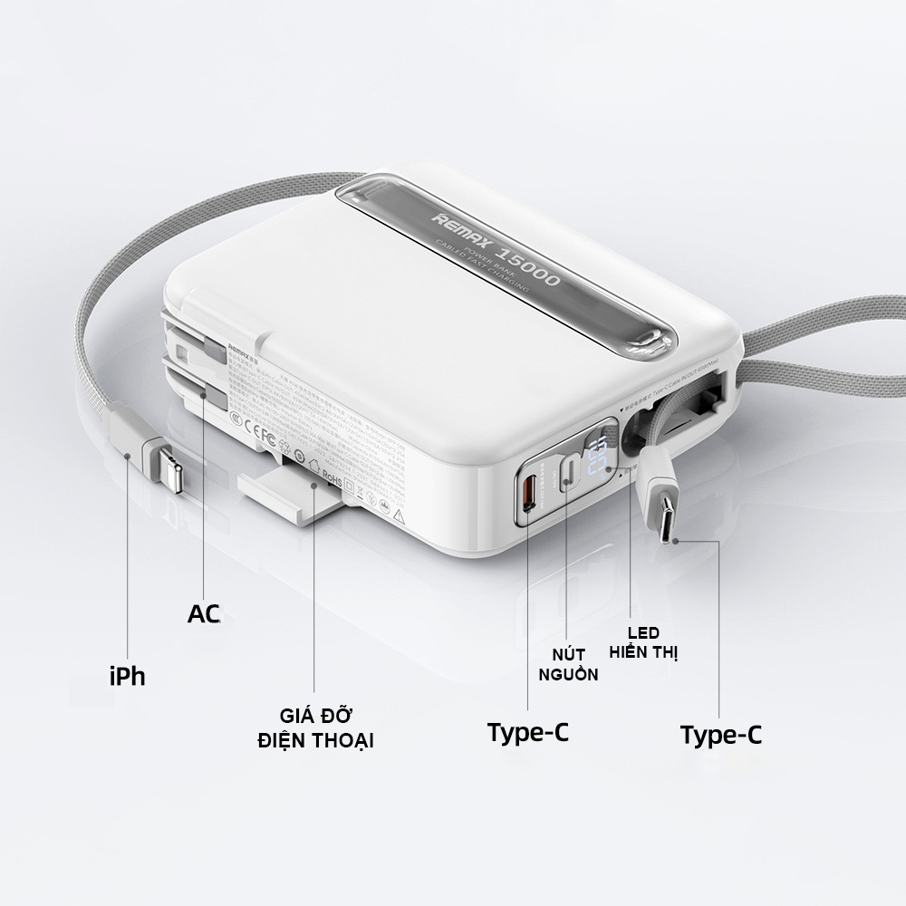 PIN DỰ PHÒNG 45W 15.000MAH REMAX RPP-588