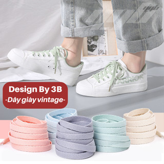 Dây Giày Thể Thao Sneaker Nhiều Màu Cao Cấp 3B Bản Dẹt Dài 120cm- 1 cặp 2 dây [Gift Ngẫu Nhiên]