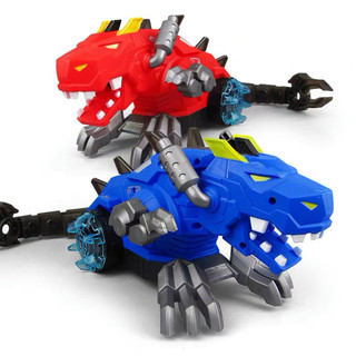 Đồ chơi khủng long Robot biết phun khói, di chuyển có đèn và nhạc cho bé Ac3