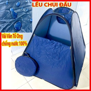 Lều xông hơi chui đầu Vải Dày Cao Cấp khóa kéo loại to giữ hơi khi xông