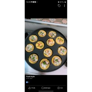 Khuôn bánh khọt 10 bánh.