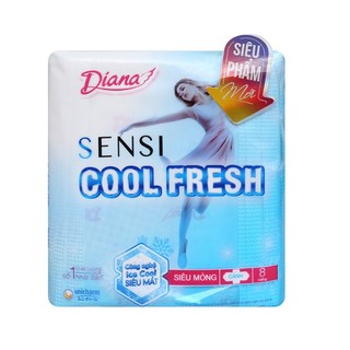Băng vệ sinh Diana Sensi Cool Fresh siêu mỏng cánh 23cm
