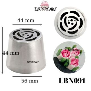 Đuôi tulip LBN091 cỡ lớn 4,4cm, đui bắt hoa tulip, đui 3D hoa kẹo dẻo, đui 3D bắt kem làm hoa tulip trang trí bánh