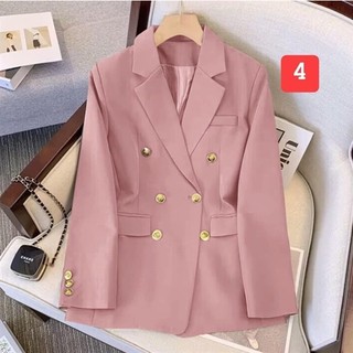 Áo khoác vest blazer 2 lớp kèm túi thật siêu xinh