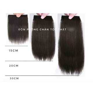 Kẹp phồng tóc, Kẹp tóc giả làm bằng tóc thật 100% Shop Tóc Anh Quân gồm 2 cái giúp phồng tóc phù hợp với người tóc mỏng