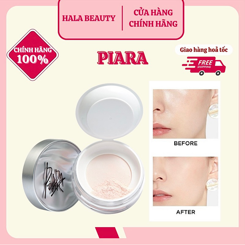 [PIARA] Phấn Phủ Dạng Bột Kiềm Dầu Chống Nước Giữ Lớp Makeup Lâu Trôi