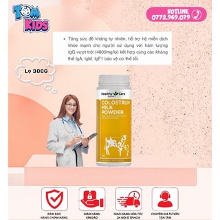 Sữa bò non Healthy Care Colostrum Milk Powder 300gr ( DATE 10/2024 )